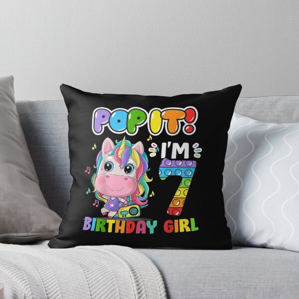 Item preview,  Im Years Old 7th Birthday Unicorn Girls Pop Fidget designed and sold by bonytmrz.