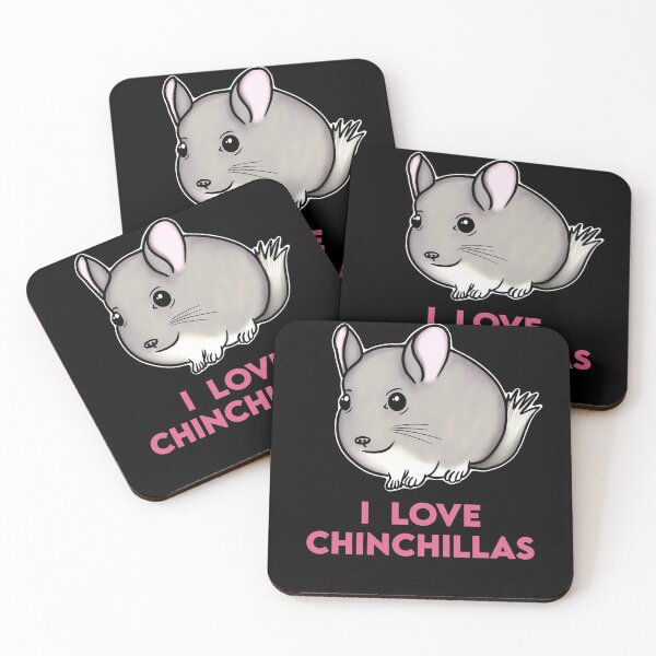 Item preview, I Love Chinchillas Chubby Chinchilla for Chinchilla Lovers, Pink designed and sold by Mochi-Merch.