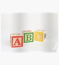 Alphabet Blocks Poster