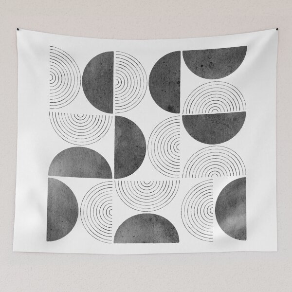 Item preview, Black and white mid century modern designed and sold by WhalesWay.