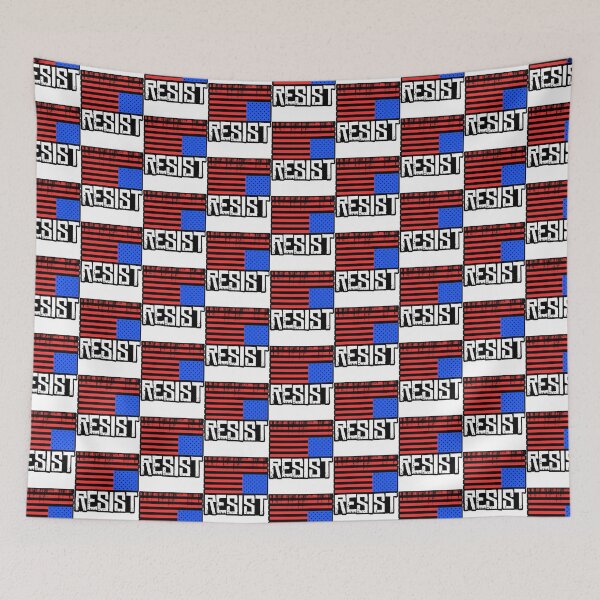 Item preview, Upside Down Flag USA American Black And White Red Blue Red Resist Distressed   designed and sold by RachelsApparel.