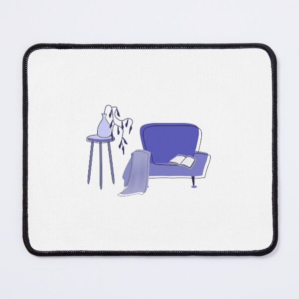 Item preview, Cozy Reading on Purple Chair with Plant designed and sold by anzelas.