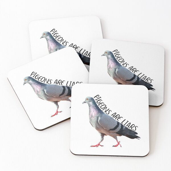 Item preview, Pigeons Are Liars - Birds Are Not Real Sticker designed and sold by SugarrMonkey.