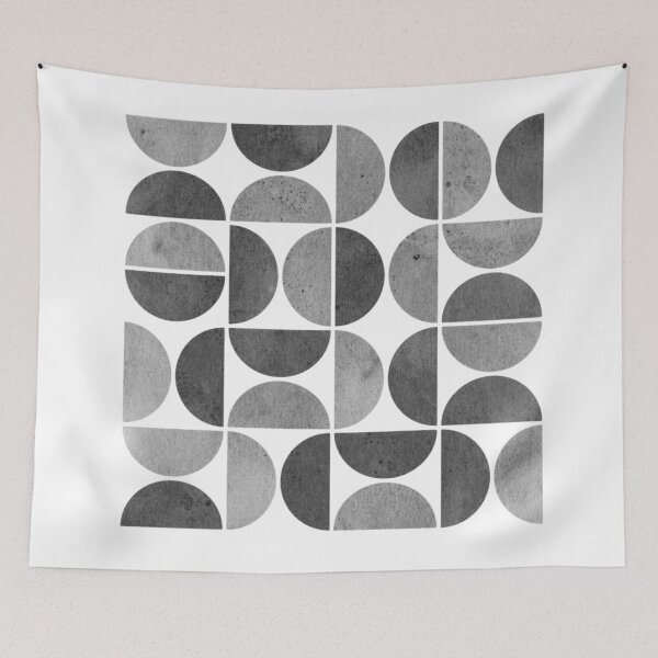 Item preview, Black and white mid century modern 2 designed and sold by WhalesWay.