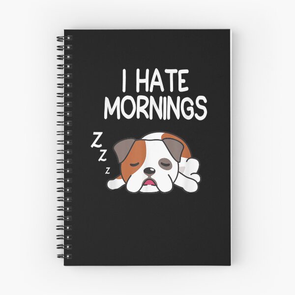 Item preview,  Hate Mornings Funny Sleeping Dog Dream Sleep Late Riser designed and sold by sandyq55.