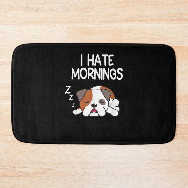 Item preview,  Hate Mornings Funny Sleeping Dog Dream Sleep Late Riser designed and sold by sandyq55.