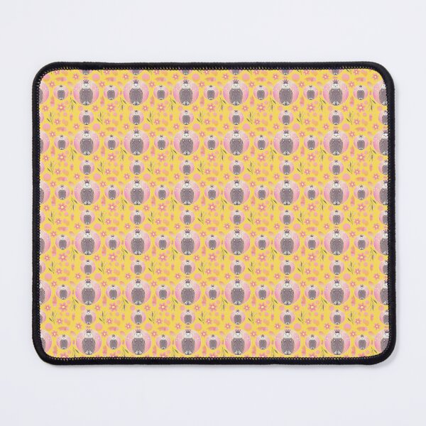 Item preview, Owl Queen pattern in yellow designed and sold by locustgirl.