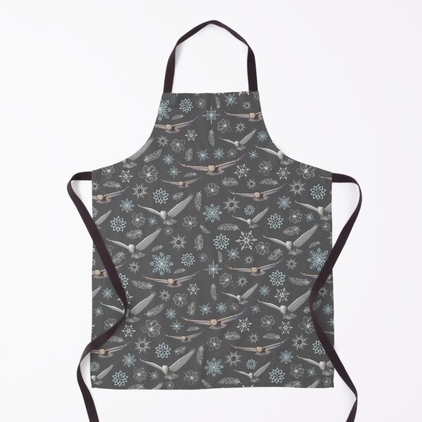Item preview, Snowy owl pattern in grey designed and sold by locustgirl.