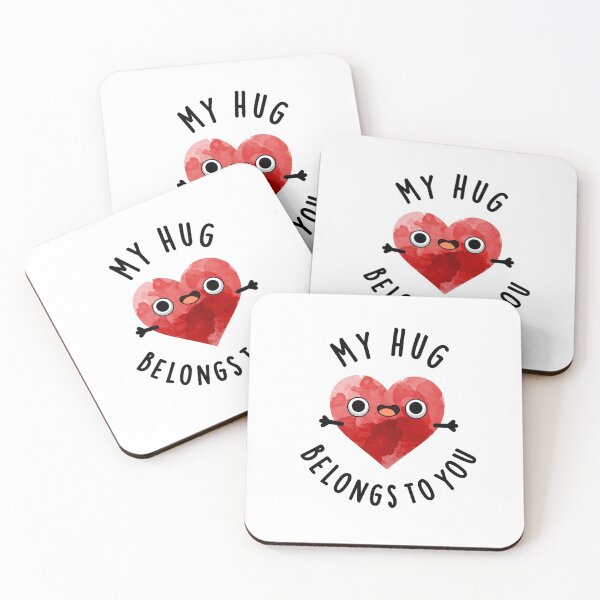 Item preview, My Hug Belongs To You Funny Heart Puns  designed and sold by punnybone.