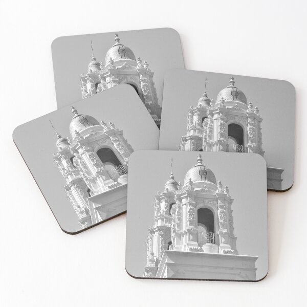 Item preview,  Mission San Francisco de Asis Basilica Tower Domes Side by Side BW designed and sold by Tdcc2000.