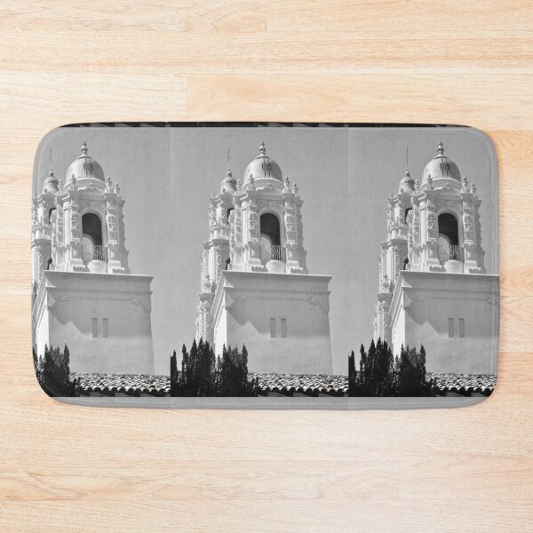 Item preview,  Mission San Francisco de Asis Basilica Tower Domes Side by Side BW designed and sold by Tdcc2000.