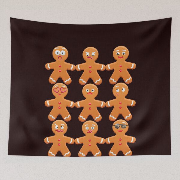 Item preview, Cool Gingerbread  Emoticon Face Christmas designed and sold by TheHumbleLemon.