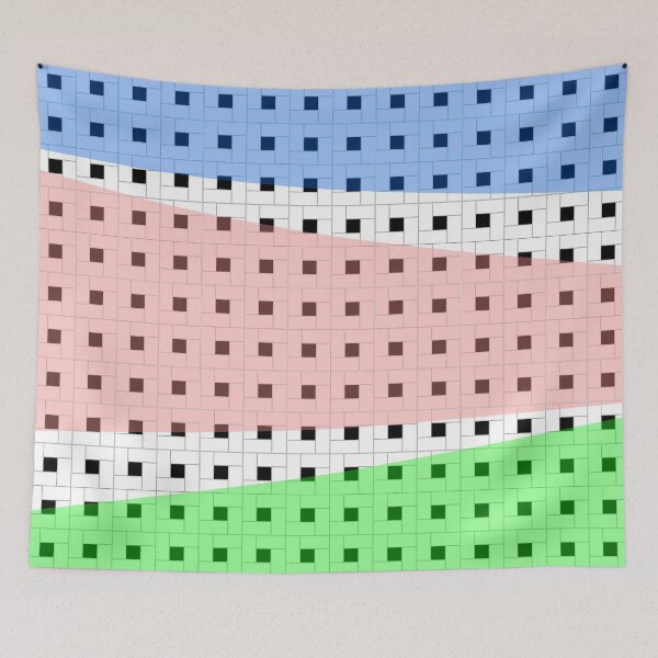 Item preview, Splash of Color Rotating Windmill Tile Pattern designed and sold by ArashiiGames.