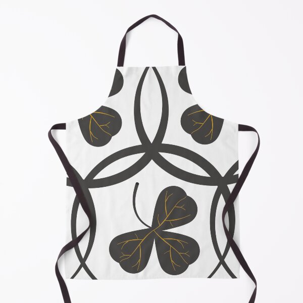 Item preview, Grey Shamrock Leaf Pattern on White Background designed and sold by DKdesigns27.