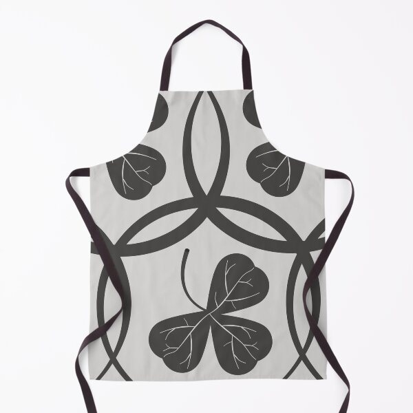 Item preview, Grey Shamrock Leaf pattern on Light Grey Background designed and sold by DKdesigns27.
