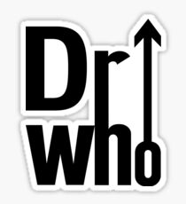 Doctor (The) Who - Black Sticker