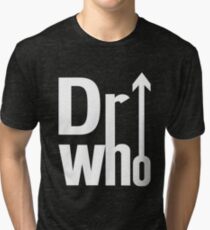 Doctor (The) Who - White Tri-blend T-Shirt