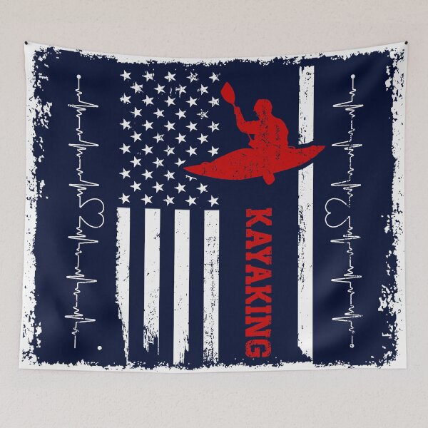Item preview, Kayaking USA Flag designed and sold by ChuckyStore79.