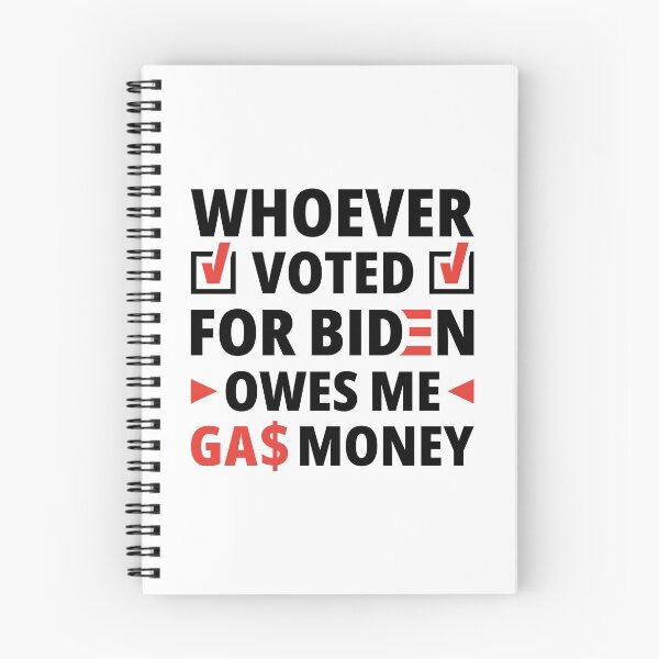 Item preview, Whoever Voted For President Joe Biden Owes Me Gas Money | Funny Meme designed and sold by SocialAtrophy.