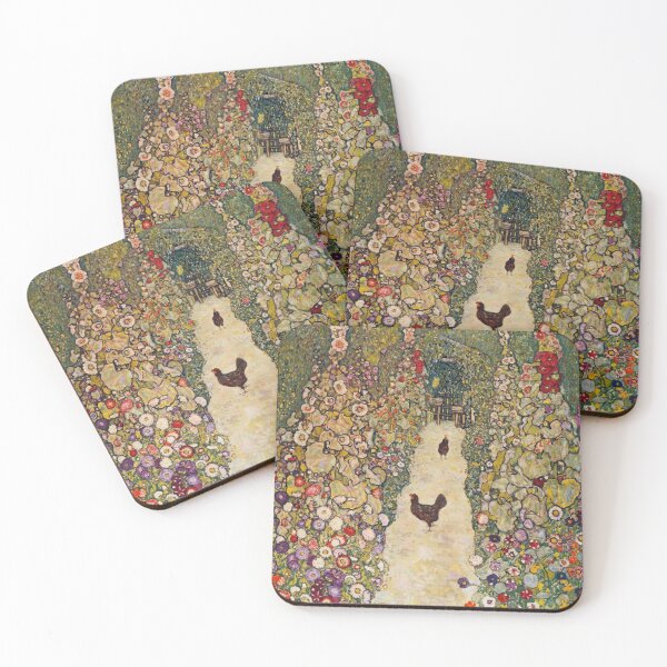 Item preview, Garden Path with Chickens, 1916, Burned at Schloss Immendorf in 1945 designed and sold by angelafor.