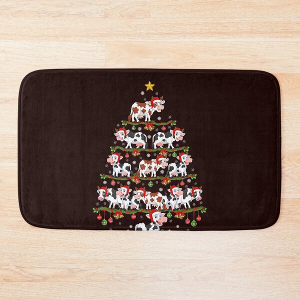 Item preview, Cow Christmas Tree Funny Cow Lover Cow Xmas designed and sold by TheHumbleLemon.