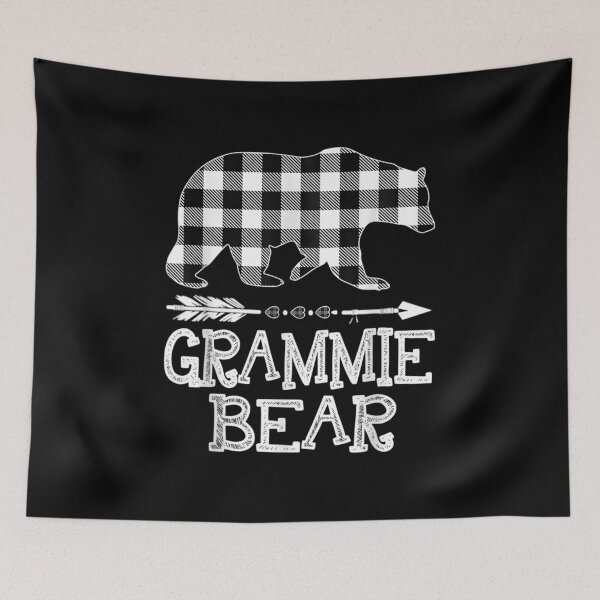 Item preview,  Black White Buffalo Plaid Grammie Bear Christmas Pajama designed and sold by olivee79.