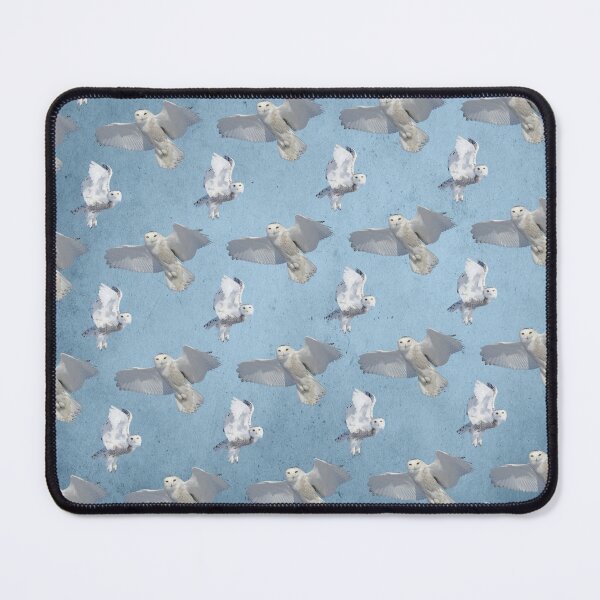 Item preview, Snowy owl flight pattern BLUE  designed and sold by locustgirl.