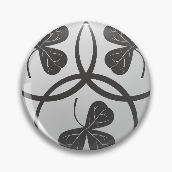 Item preview, Three grey shamrock leaf patterns designed and sold by DKdesigns27.