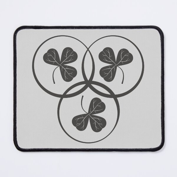 Item preview, Three grey shamrock leaf patterns designed and sold by DKdesigns27.