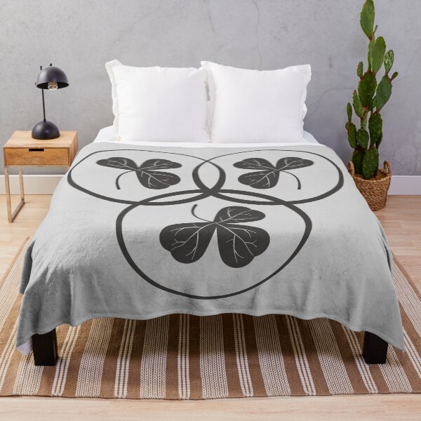 Item preview, Three grey shamrock leaf patterns designed and sold by DKdesigns27.