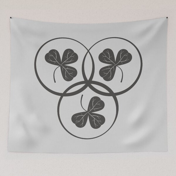 Item preview, Three grey shamrock leaf patterns designed and sold by DKdesigns27.