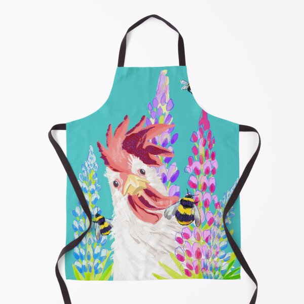 Item preview, Rooster in lupines garden designed and sold by orangerinka.