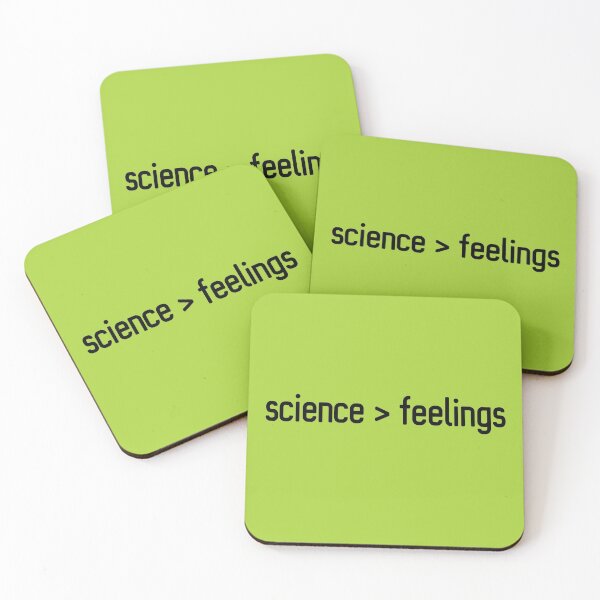 Item preview, Science > feelings (black text) designed and sold by Ofeefee.