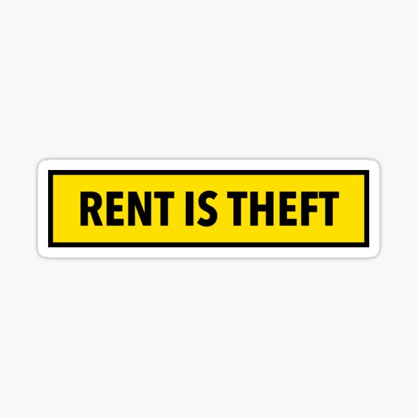 Item preview, Rent Is Theft designed and sold by SSFootball.