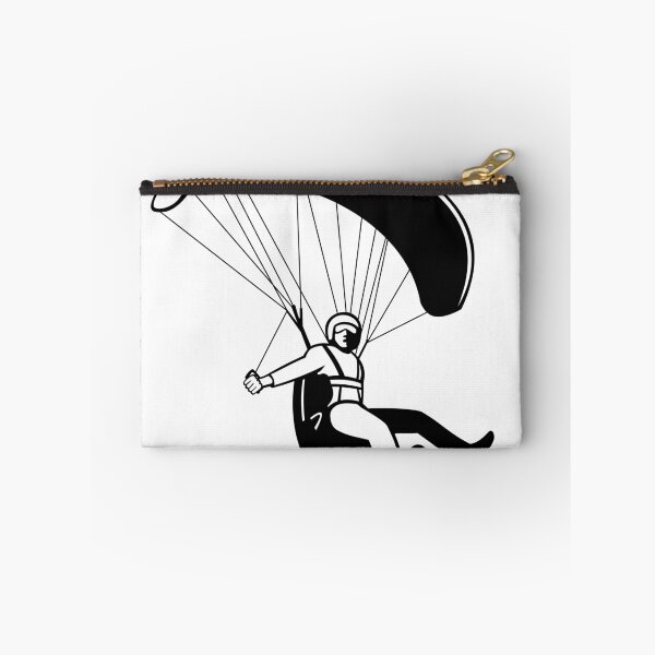 Item preview, Pilot Flying Paraglider Paragliding Mascot Black and White Retro  designed and sold by patrimonio.