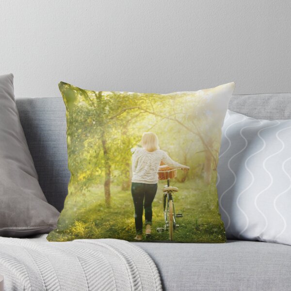 Item preview, Blurred image of female with bicycle designed and sold by dariazu.