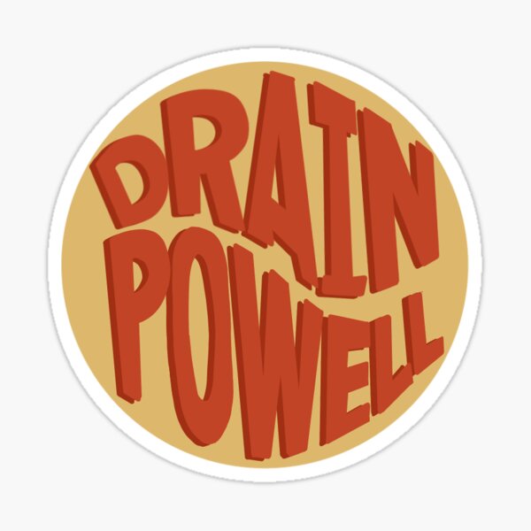 Item preview, DRAIN POWELL RED ROCK CIRCLE STICKER designed and sold by DrainPowell.