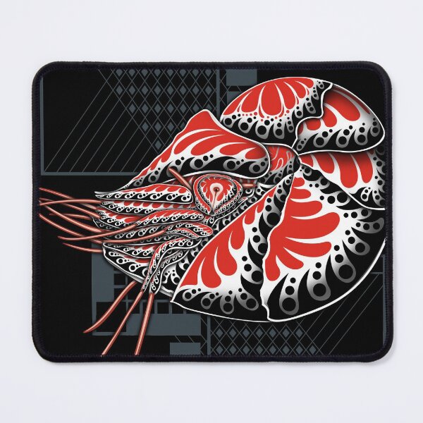 Item preview, Nautilus White & Red V2 designed and sold by HexOne.