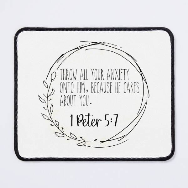 Item preview, 1 Peter 5:7 Pink Bible Verse Wreath  designed and sold by SunnyKiwiCo.