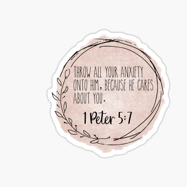 1 Peter 5:7 Cast All Your Anxiety on Him Bible Verse SVG with -   Portugal