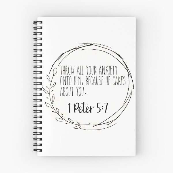 Item preview, 1 Peter 5:7 Pink Bible Verse Wreath  designed and sold by SunnyKiwiCo.