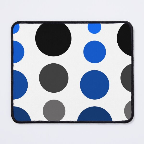 Item preview, Puntos geométricos negros y ultra azules designed and sold by CJAura by Claire Jane Johnson.