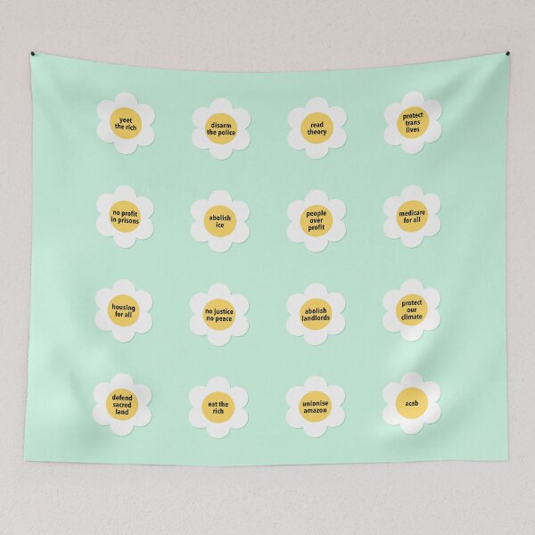 Item preview, Progressive Political Flowers - Leftist Politics designed and sold by Picket Club.