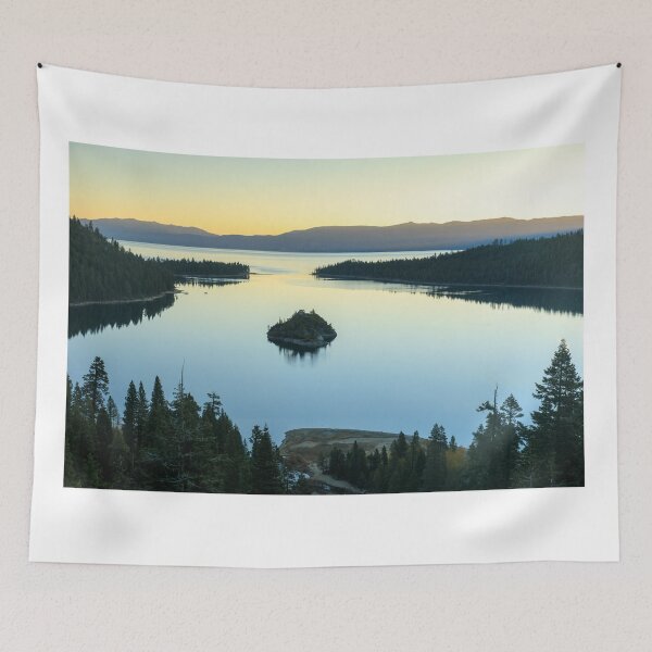 Item preview, Dawn over Emerald Bay and Fannette Island in South Lake Tahoe designed and sold by yhelfman.
