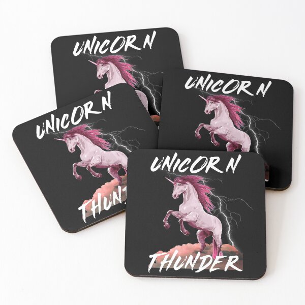 Item preview, Pink Unicorn Thunder Graphic Design designed and sold by TheWildFlix.