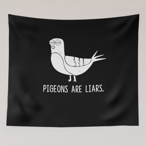 Item preview, Pigeons Are Liars - Birds Are Not Real Classic T-Shirt designed and sold by SugarrMonkey.