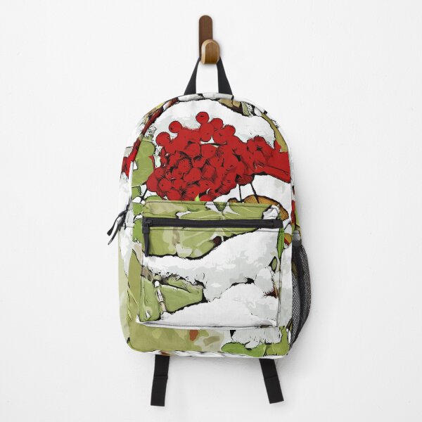 Item preview, Winter Landscape Mountain ash in the snow Сolor print designed and sold by artdragongift 15.