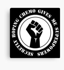 CHEMO SUPERPOWERS (white) Canvas Print