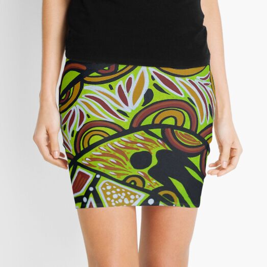 Australian Rainforest People - Native Creations Mini Skirt