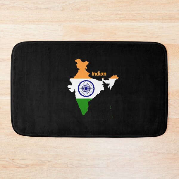 Item preview, India flag on Indian map      tiranga  designed and sold by Menariya.